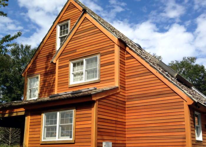 Cedar siding maintenance