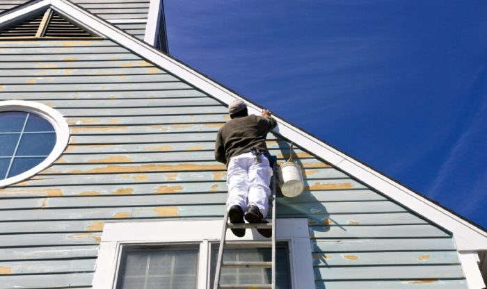 Cedar siding repair painting wood maintenance