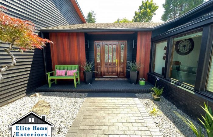 Cedar shingle siding red stain clear shingles sanded superdeck finished factory western before benefits having three duckback