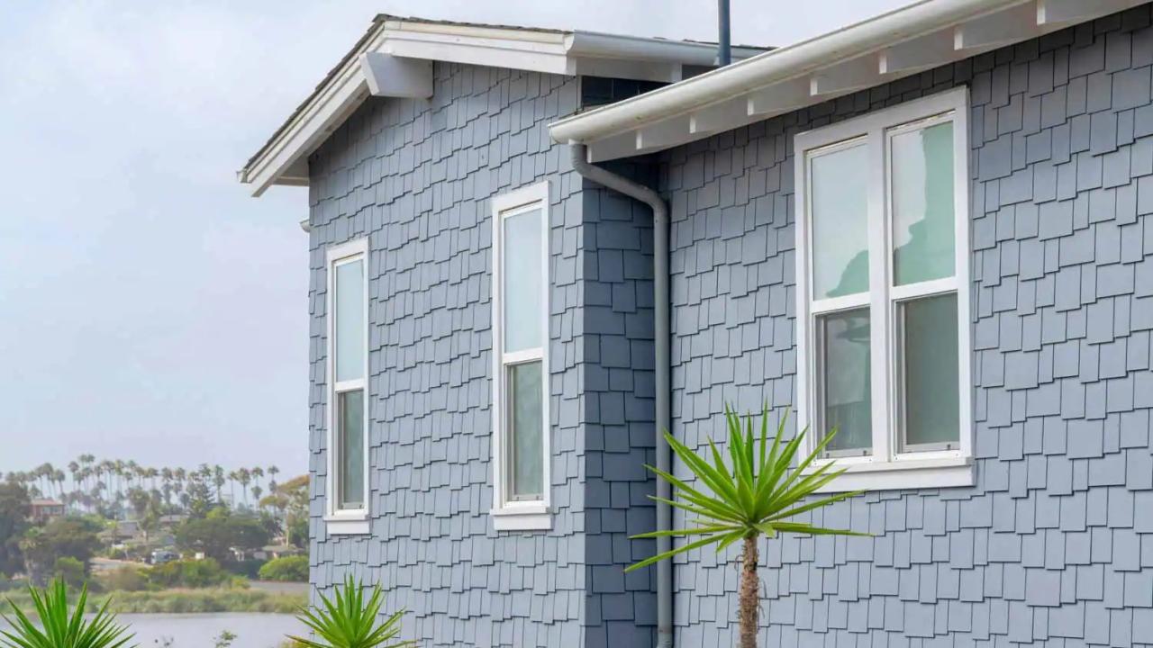 Shake siding cedar installation