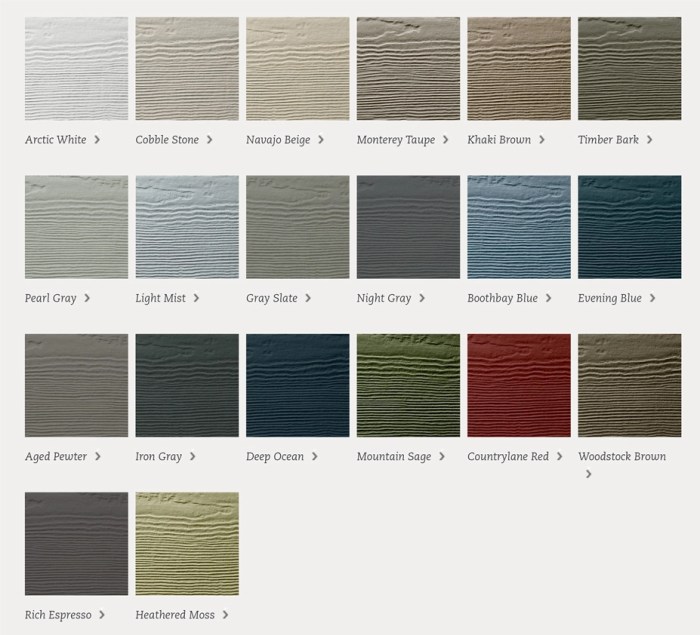 Hardie plank siding