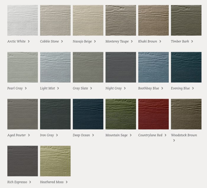 Hardie board siding