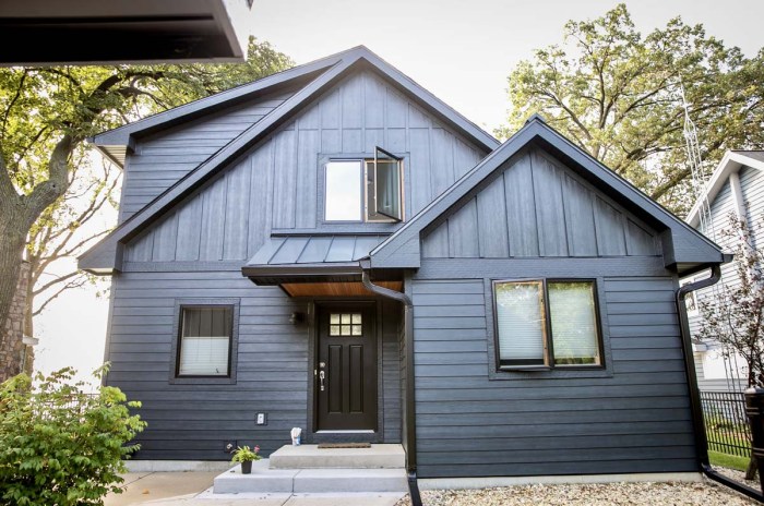 Hardie siding hardiepanel cement batten homeowners revit farmhouse endless gable mccarter